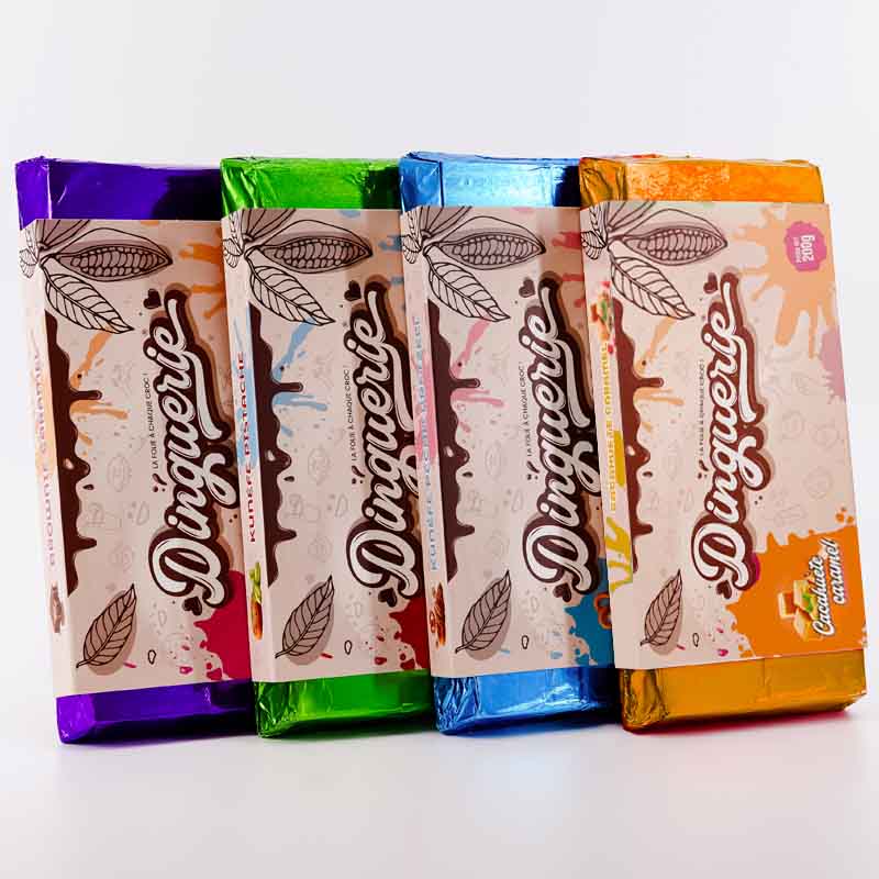 Boîte de 4 Tablettes de Chocolat Fourrée Boîte de 4 Tablettes de Chocolat Fourrée – Image 2