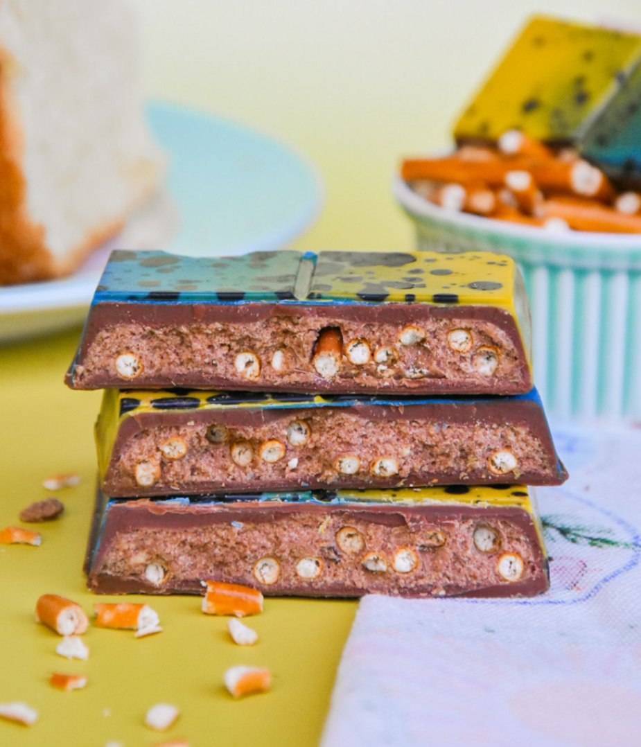 Tablette de Chocolat Kunéfe / Pécan / Brétzel Tablette de Chocolat Kunéfe / Pécan / Brétzel – Image 4